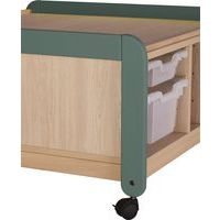 Meuble d'activités a/casiers et niches kaki - Image 3