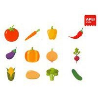 Rouleau 900 gommettes 20mm légumes - Image 3