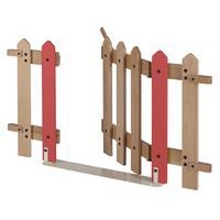 Portillon 7 lattes support montant coloris corail - Image principale