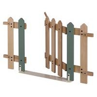 Portillon 7 lattes support montant coloris kaki - Image principale