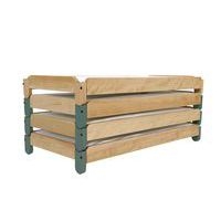 Couchettes empilables toile Lili kaki - Image 2