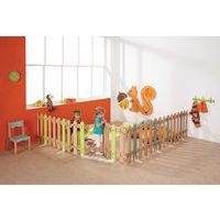 Portillon 7 lattes support montant coloris corail - Image 2