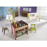 Poste atelier mobile Lili coloris corail - Image 3