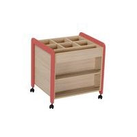 Poste atelier mobile Lili coloris corail - Image 2