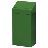 Poubelle métallique de tri sélectif - capacité 50 l - Vert - Image principale
