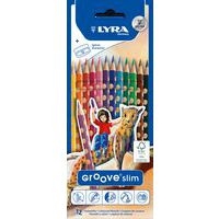 Etui de 12 crayons couleurs Groove Slim triangulaire - Image principale