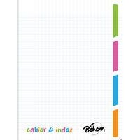 Cahier 4 en 1 polypro incolore 4 sections 24x32cm seyes 70g - Image principale