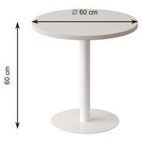 Guéridon bas Easy Office pied métal Ø 60 cm plateau coloris Anis - Image 2