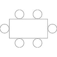 Table de réunion haute 6 personnes Woody décor - Manutan Expert - Image 2