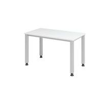 Bureau droit pieds carrés 120 cm Blanc - Image 2
