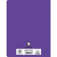 Cahier polypropylène 90g 96 pages seyes 17x22 cm - violet - Image 2