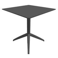 Table DOCK 60x60 cm pied anthracite plateau anthracite - Image principale