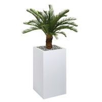 Bac haut métal O'CARRE sur roulettes Palmier - Image principale