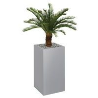 Bac haut métal O'CARRE sur roulettes Palmier - Image 2