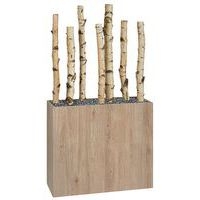 Jardinière bois BOSCO mobile Bouleau - Image principale