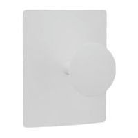 Patère MONTBAZON 1 tête magnétique Blanc - Image principale