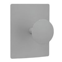 Patère MONTBAZON 1 tête magnétique Gris - Image principale