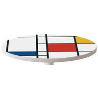 Guéridon bas Easy Office pied métal Ø 80 cm plateau coloris décor Design - Image 2