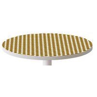 Guéridon Easy Office bas pied métal Ø 60 cm plateau Décor Safran - Image 4