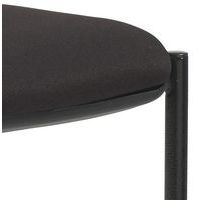 Lot 2 Chaises visiteurs Ritz dossier résille gris clair assise noire - Image 3