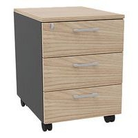 Caisson mobile IDEA bois 3 tiroirs - Image 3