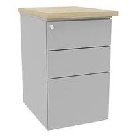 Caisson hauteur de bureau IDEA métal profondeur 80 cm - Image 2
