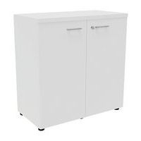 Armoire portes battantes haut. 89 cm blanc/blanc - Image principale