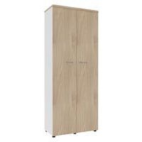 Armoire portes battantes haut. 217 cm blanc/orme - Image principale
