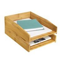 Lot de 2 corbeilles à courrier CEP Silva 24001 en bois -CEP - Image 4