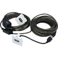 Plastron 45 x 45 avec câble USB amplifié coudé de 15 m - Image principale