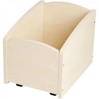 Bac à livres 1 case à roulettes bouleau MobiNathan - Lot de 3 - Image principale