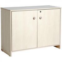 Meuble bas à portes bouleau MobiNathan - Image principale