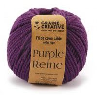 Pelote de 200 g environ, 80 m, Ø 2,5 mm - Violet - Image principale