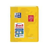 OXFORD Cahier EasyBook 17x22cm Grands Carreaux Seyès 96 Pages Agrafées Couverture Polypro Jaune - Image principale