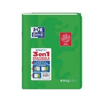 OXFORD Cahier EasyBook 17x22cm Grands Carreaux Seyès 96 Pages Agrafées Couverture Polypro Vert - Image principale