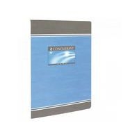 CONQUERANT Cahier de Devoirs 17x22cm Grands Carreaux Seyès 192 Pages Agrafées Couverture Carte Coloris Assorti - Image principale