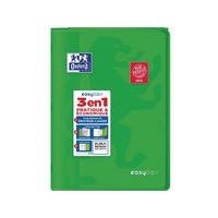 OXFORD Cahier EasyBook A4 Grands Carreaux Seyès 96 Pages Agrafées Couverture Polypro Vert - Image principale