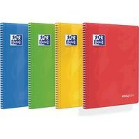 OXFORD Cahier EasyBook 24x32cm Grands Carreaux Seyès 160 Pages Reliure Intégrale Couverture Polypro Coloris As - Image principale