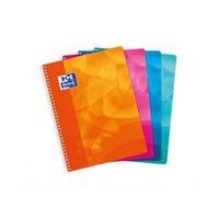 OXFORD Cahier Lagoon 24x32cm Grands Carreaux Seyès 160 Pages Reliure Intégrale Couverture Polypro Coloris Asso - Image principale