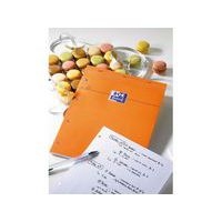 OXFORD Bloc-Notes Perforé Orange A4+ Petits Carreaux 5mm 80 Feuilles Agrafées Couverture Carte Enduite Orange - Image principale