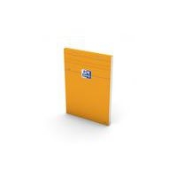 OXFORD Bloc-Notes Orange A5 Petits Carreaux 5mm 80 Feuilles Agrafées Couverture Carte Enduite Orange - Image principale
