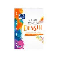 OXFORD Feuilles Simples Dessins A4 Réglure Unie Blanche 100 Pages Sous Film - Image principale