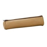 Fourre-Tout Petit Rond Elba Cuir Naturel Beige (lot de 12) - Image principale