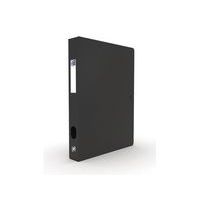 OXFORD Boîte Capacité Standard Memphis 24x32cm Dos 40mm avec Bouton Pression Couverture Polypro Noir - Image principale