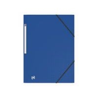 Chemise 3 Rabats Memphis A4 avec Elastique Couverture Polypro Bleu - Image principale