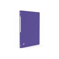 OXFORD Classeur Memphis A4 Dos 20mm 4 Anneaux Ronds Couverture Polypro Violet - Image principale