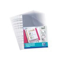 OXFORD Sachet de 100 Pochettes Perforées A4 Polypro Lisse Epaisseur 5/100ème Incolore - Image principale