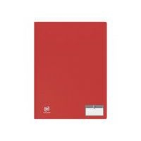 OXFORD Protège-Documents Memphis A4 40 vues / 20 pochettes Couverture Polypro Rouge - Image principale