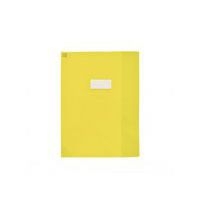 OXFORD Protège-Cahier Strong Line 24x32cm avec Rabat Marque-Page PVC Translucide 15/100ème Jaune - Image principale