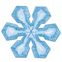 Ensemble 12 pochoirs géants flocons 230 x 200 mm - Image 2